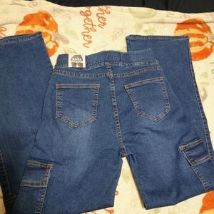 Blue Wide Leg Jeans